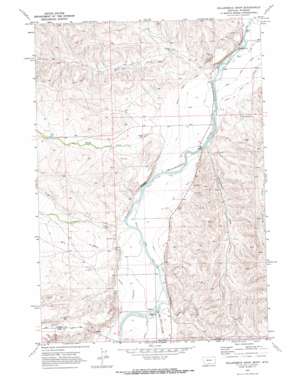 Hollenbeck Draw topo map