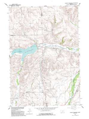 Cooney Reservoir USGS topographic map 45109d2