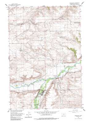 Absarokee USGS topographic map 45109e4
