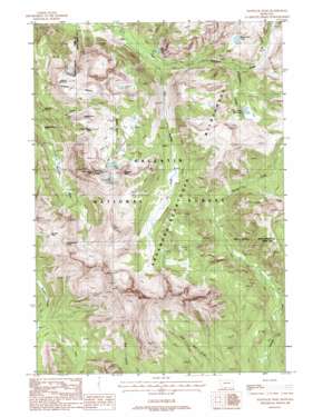 Haystack Peak USGS topographic map 45110b2