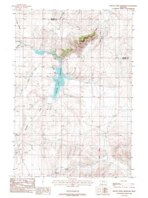 Willow Creek Reservoir USGS topographic map 45111f6