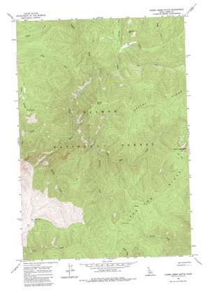 Horse Creek Butte topo map