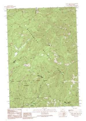 Horse Creek Pass USGS topographic map 45114e4