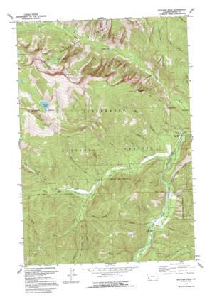 Boulder Peak topo map