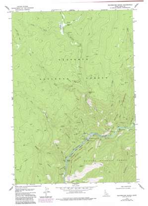 Whitewater Ranch topo map