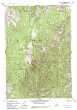 Marble Butte topo map