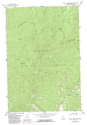 Spread Creek Point USGS topographic map 45115f1