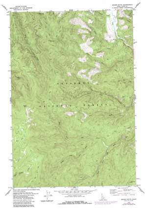 Moose Butte topo map
