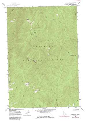 Green Mountain topo map