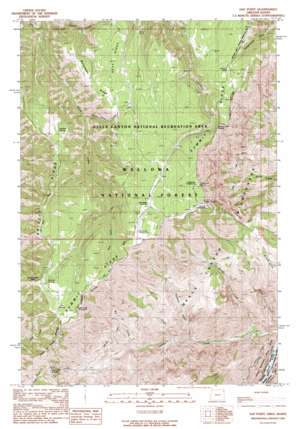 Hat Point topo map