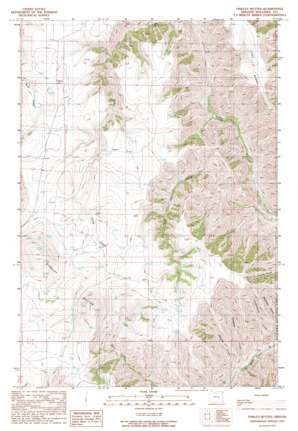 Findley Buttes topo map