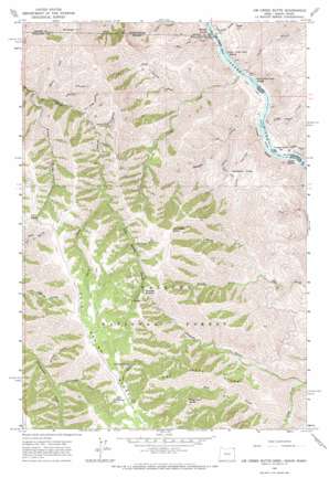 Jim Creek Butte topo map