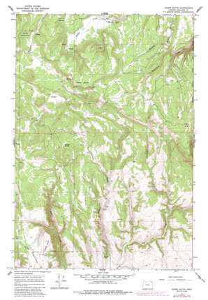 Akers Butte topo map