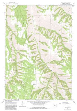 Wood Butte topo map