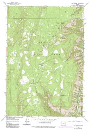 Fry Meadow topo map