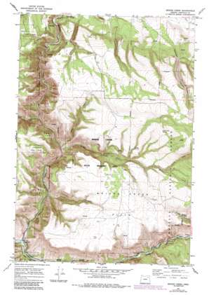 Bridge Creek USGS topographic map 45118a8