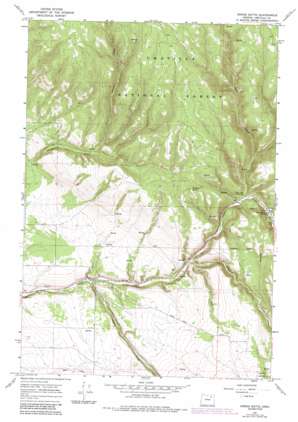 Owens Butte topo map