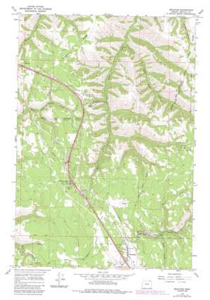 Meacham USGS topographic map 45118e4