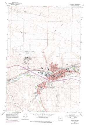 Pendleton USGS topographic map 45118f7