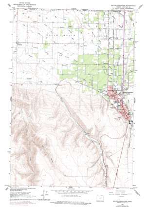 Milton-Freewater topo map