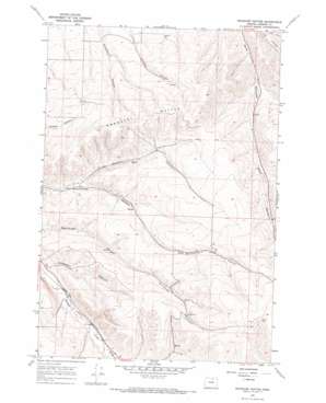 Swaggart Buttes topo map