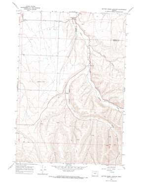Butter Creek Junction topo map