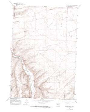 Dalreed Butte topo map