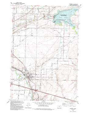 Stanfield topo map