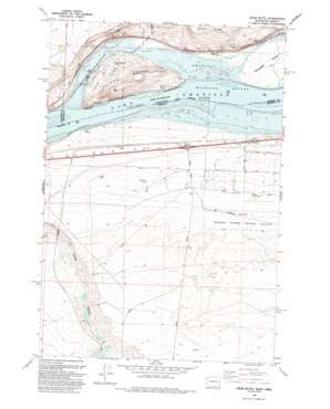 Crow Butte topo map