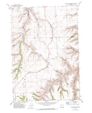 Macken Canyon topo map