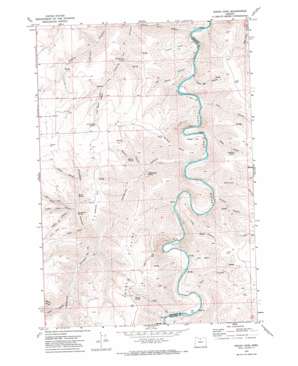 Indian Cove topo map