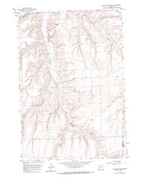Hickland Butte topo map