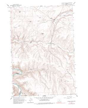 Turner Butte topo map