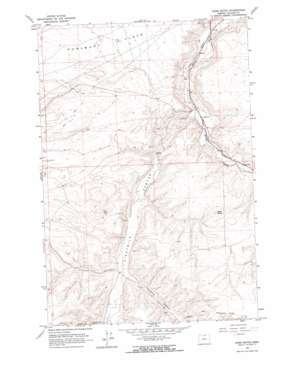 Horn Butte topo map