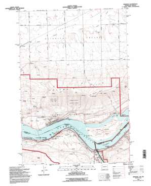 Wishram USGS topographic map 45120f8