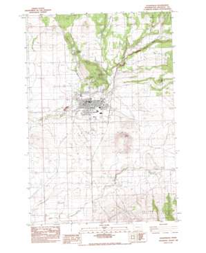 Goldendale topo map