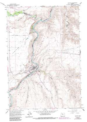 Maupin topo map
