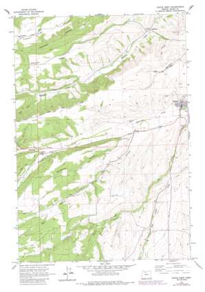 Dufur West topo map
