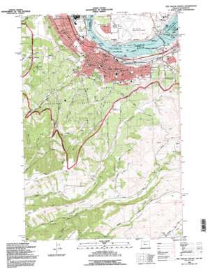 The Dalles South USGS topographic map 45121e2