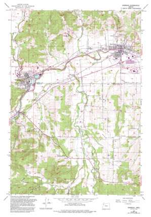 Sheridan USGS topographic map 45123a4