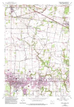 Forest Grove topo map