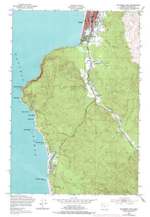 Tillamook Head USGS topographic map 45123h8