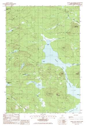 Grand Lake Seboeis USGS topographic map 46068c6