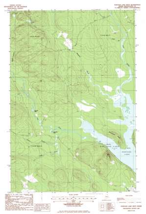 Portage Lake West USGS topographic map 46068g5