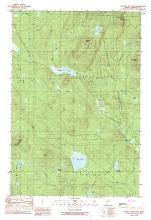 Russell Mountain topo map