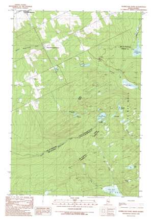 Hurricane Pond USGS topographic map 46070a3
