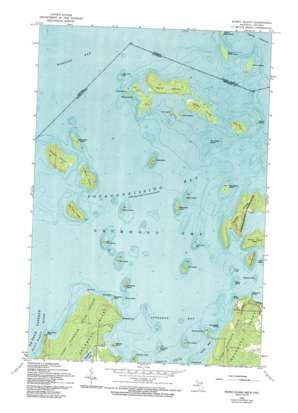 Burnt Island USGS topographic map 46083a7