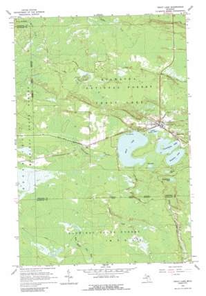 Trout Lake topo map