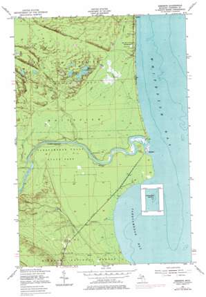 Two Hearted River USGS topographic map 46085e1