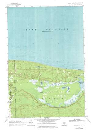 Grand Marais NE USGS topographic map 46085f7